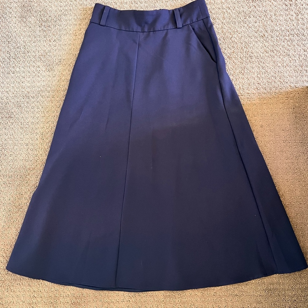 ASOS Dark Blue A-Line Skirt